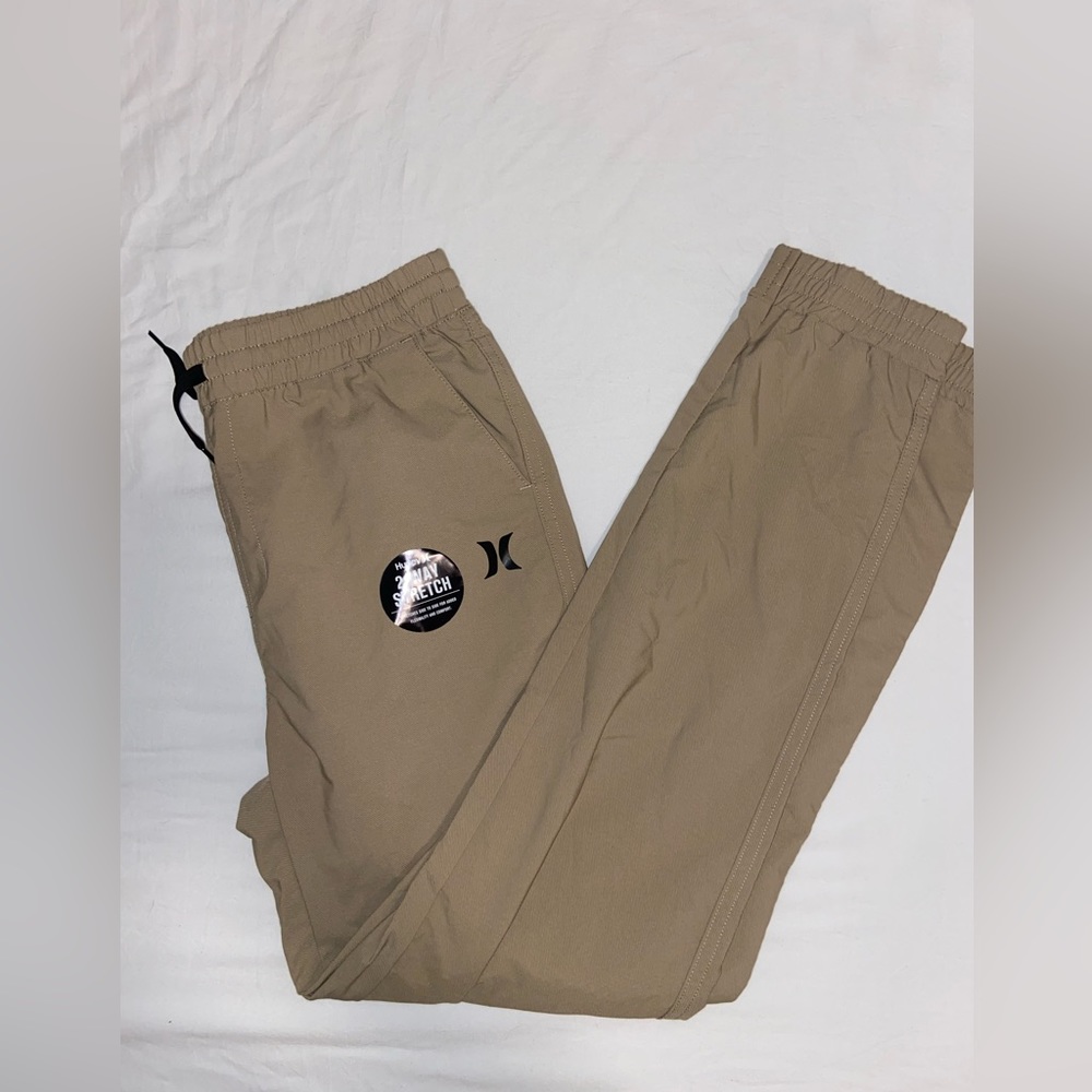 Boys’ Size Large H2ODri Khaki Tan Hurley Joggers